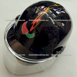 Casco Cachucha ECO-001 c Careta Abatible - Negro