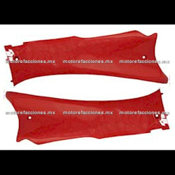 Cubiertas de Piso Italika DS125 - DS150 - XS150 - Phantom R4, R5 - VX150 – Siluete - Rojo