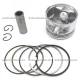 Piston Completo Motoneta 150cc STD - Italika DS150 - GS150 - WS150