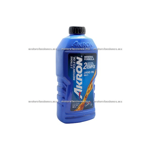 Aceite Akron Mineral 2T Motos JASO FB - 946 ml