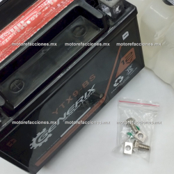 Bateria YTX9A-BS Acido - 12V-7 a 9Ah - - - Italika TC250 - BS250 - Kawasaki Police - Katana 600 - Katana 750 - KFX400