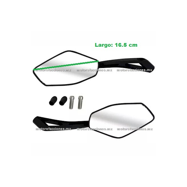 Espejos Deportivos Vento Nitrox 250 T2 - Nitrox 200 - Veloci Xeverus 250 - 10mm