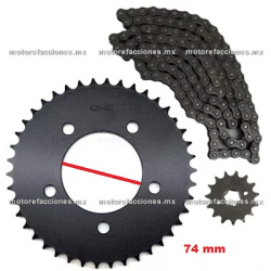 Kit Sproket 42/15T - Vento Nitrox 250 T2 - Nitrox 200 - V-Racer 250 - Nitrox 250 T3