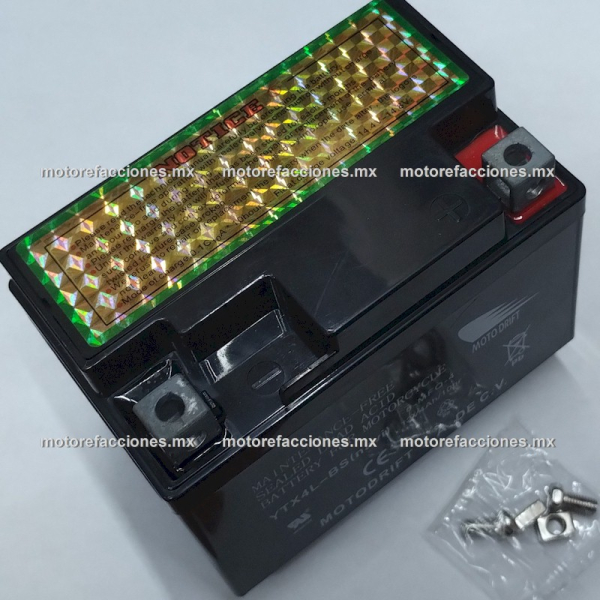 Bateria YTX4L-BS - Gel - 12V-4Ah - - - Honda Navi 110 - Aero 50 - C90 - Italika T-REX70 - Yamaha Mint - CE50