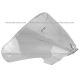 Visor Externo Transparente para Casco HAX linea EMERALD Abierto 3/4