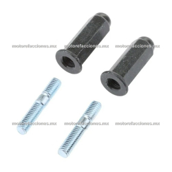 Jgo de Tuercas con Birlos de Escape Motonetas M6x30