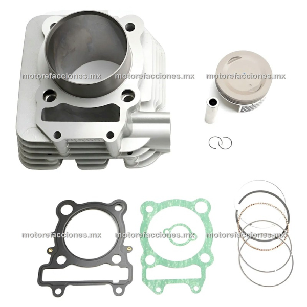 Kit de Cilindro Motocicleta Yamaha FZ25 - XTZ250 - Fazer 250 - YS250 - Gris - 79mm