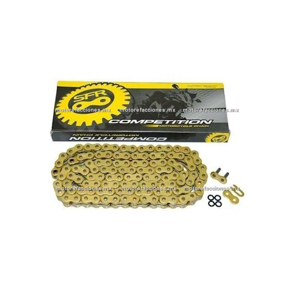 Cadena de Traccion 520HOx130L - O-Ring - Dorada - Vento V-Thunder - Italika DM150 - Marca SFR