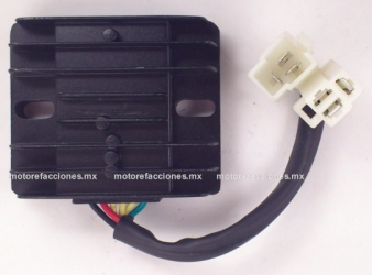 Regulador 6 puntas 2 conectores – Motocicletas 200 a 400cc - Italika 250Z