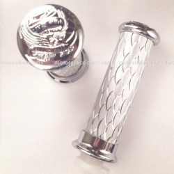 Puños Cromados de Aluminio - Ondas