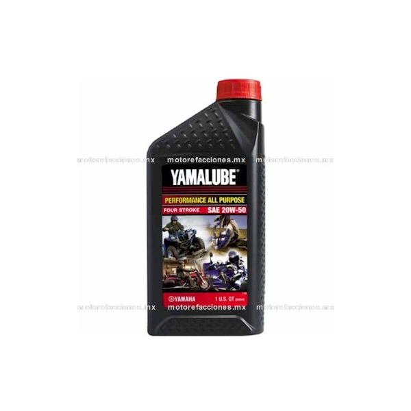 Aceite Yamalube 4T Multigrado SAE 20W50 Tipo JASO T903 - 946 ml