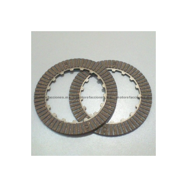 Pastas de Clutch Motocicletas 70, 90 y 110cc (2 pzas) - Italika ST70 / ST90