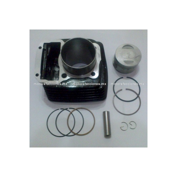 Kit de Cilindro Italika FT150 - FT150 GT - DM150 - DT150 - Piston Corto Perno 13