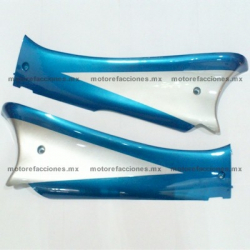 Cubiertas de Piso Italika DS125 - DS150 - XS150 - Phantom R4, R5 - VX150 – Siluete - Azul y Plata