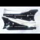 Cubiertas de Piso Italika DS125 - DS150 - XS150 - Phantom R4, R5 - VX150 – Siluete - Negro y Plata