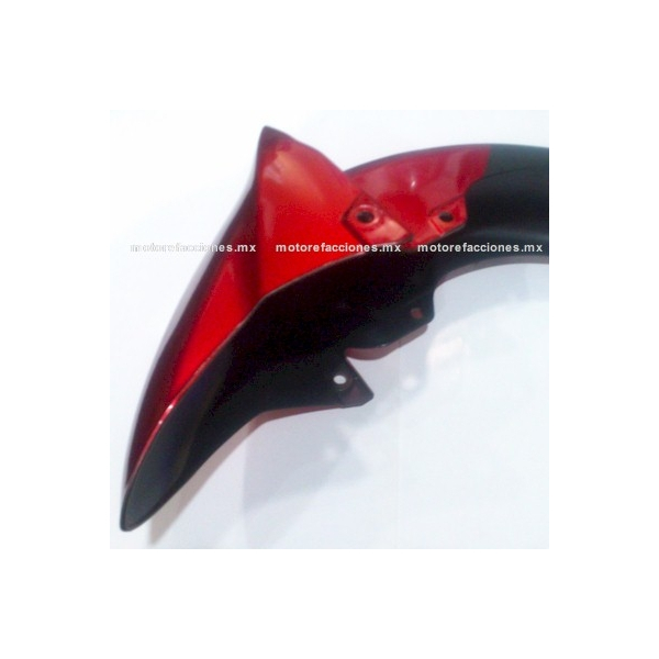 Salpicadera Delantera Yamaha FZ16 - Rojo con Negro Mate