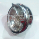 Faro Universal Cromado METALICO - Moto tipo Custom - Suzuki GN125 - GN250