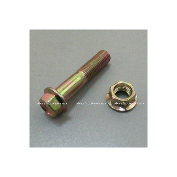 Tornillo 10x55 de Manubrio / Soporte de Motor / Amortiguador (con tuerca) - Motonetas - Italika - Vento - Dinamo – Leike