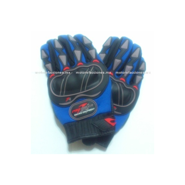 Guantes PRO-BIKER para Moto Nuevo Diseño (Rojo) talla M