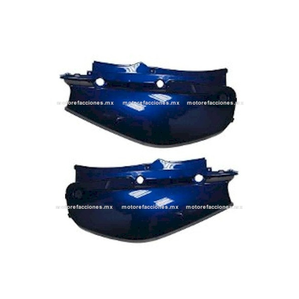 Cubiertas Traseras Italika WS150 - WS175 W150 - XW150 - Azul - Par