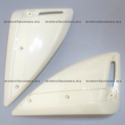 Cubiertas Traseras (Bajo Asiento) Italika Vitalia (Blanco Cremoso)