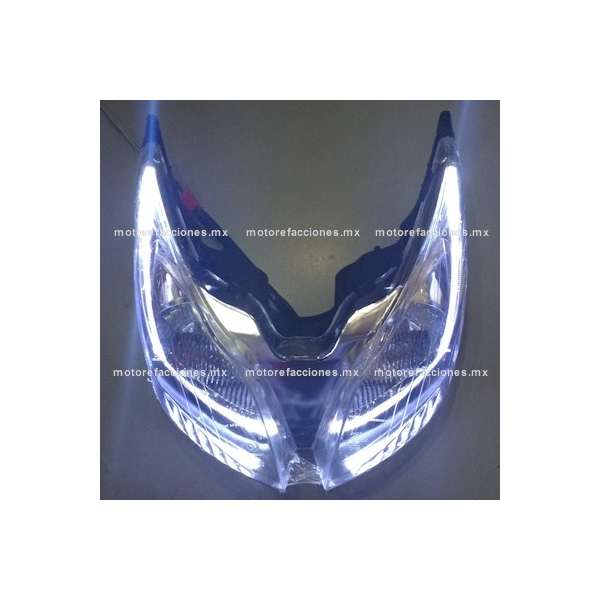 Faro Motoneta Italika GS150 - GTS175 - Vento Phantom 9i - LED Ojo de Angel