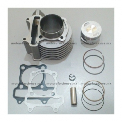 Kit de Cilindro 125cc - Italika CS125 - XS125 - DS125 - Tank 125T – Zanetti Tato 125