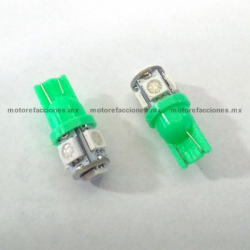 Foco Pellizco Verde 5-LED 12v - Blister 2 pzas