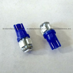 Foco Pellizco Azul 5-LED 12v - Blister 2 pzas