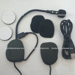 Auricular Bluetooth Stereo p/ Casco Moto - GPS - Musica - Llamadas - Radio - NUEVO