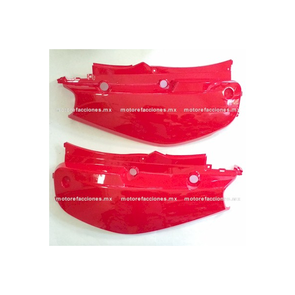 Cubiertas Traseras Italika WS150 - WS175 W150 - XW150 - Rojo - Par