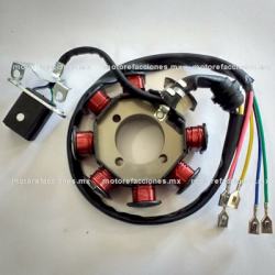 Estator 8 bobinas AC FT125 - FT150 - DM150 - DM200 - DT150 - 150Z - RC150 - Vento Storm 300