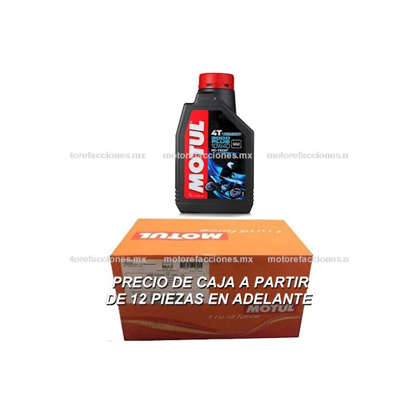 Aceite Motul 3000 4T Multigrado 20W50 Tipo JASO MA2 - 1000 ml