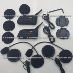 Auricular Bluetooth Stereo p/ Casco Moto - GPS - Musica - Llamadas - Radio