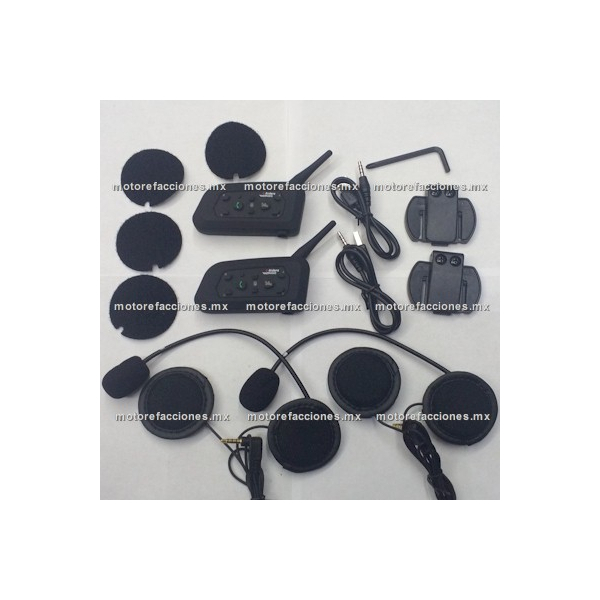 Auricular Bluetooth Stereo p/ Casco Moto - GPS - Musica - Llamadas - Radio