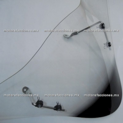 Parabrisas de Cubierta de Manubrio (Antifaz) Motoneta Italika DS150 / XS150 - Dream Siluete - Islo Warrior (Negro Mate)