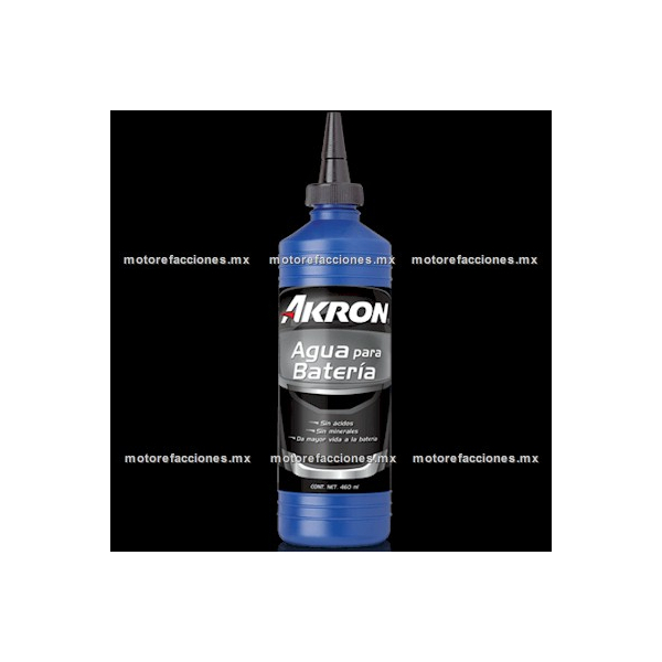 Liquido - Agua para Baterias - 460ml - Akron