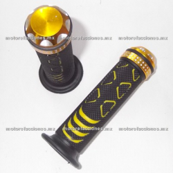 Puños de Aluminio Punta Diamante (amarillo / dorado)
