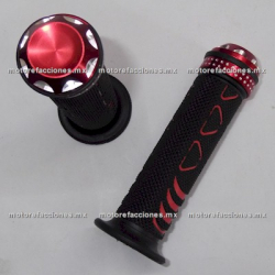 Puños de Aluminio Punta Diamante (rojo)