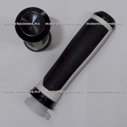 Puños de Gel Antiderrapante Punta Aluminio (negro)