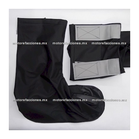 Zapatones Impermeables Reforzados (Par) para Moto talla G (negro)