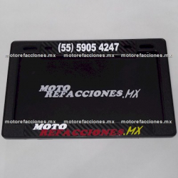 Porta Placa 220mm - Motorefacciones.Mx (fibra carbono)