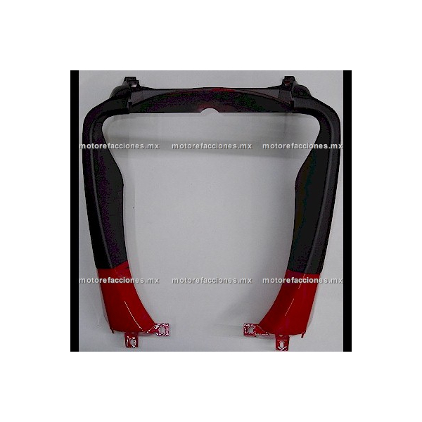 Cubierta Frontal Inferior (panel o encarenado) Motoneta Italika WS150 (Rojo c/ Negro Mate)