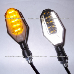 Direccionales LED Flecha Ambar c Cuarto Blanco