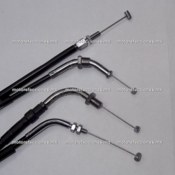 Cables Acelerador ORIGINAL 250cc - Dinamo - Toromex (chicote doble) (motor en linea)