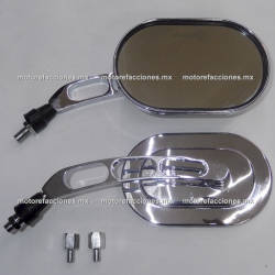 Espejos ECONOMICOS - Aluminio Medianos - Negro c/ Gris (10mm) 
