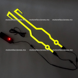 Flexi-LED para Casco (Amarillo) - 3v