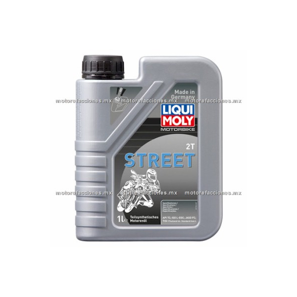 Aceite Liqui Moly Street 2T SEMI - Sintetico Tipo JASO FC - 1000 ml