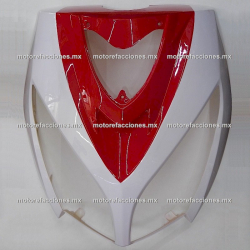 Cubierta de Faro Italika DS150 - Vento Phantom R5 - Carabela VX150 - Dream Siluete - Blanco y Rojo
