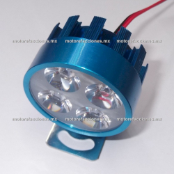 Faro Auxiliar Hiper-LED (4 LEDs c/u) - Azul - Economico